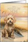 Mother’s Day Cockapoo Dog Beach Cove card