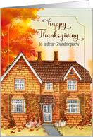 for Grandnephew Thanksgiving Autumn Home with Pumpkins card