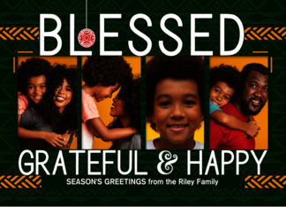Season's Greetings Blessed Grateful and Happy Tribal Photo