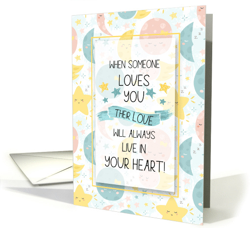 for Kids Sympathy Moon and Stars Typography card (1745992)
