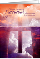 Cancer Survivor Remission Christian Cross Sunlit Bridge card