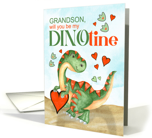 Grandson Valentine T-Rex Dinosaur Be Mine DINOtine card (1750730)