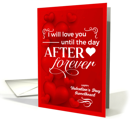 for Sweetheart on Valentine's Day Romantic Red Hearts card (1750970)