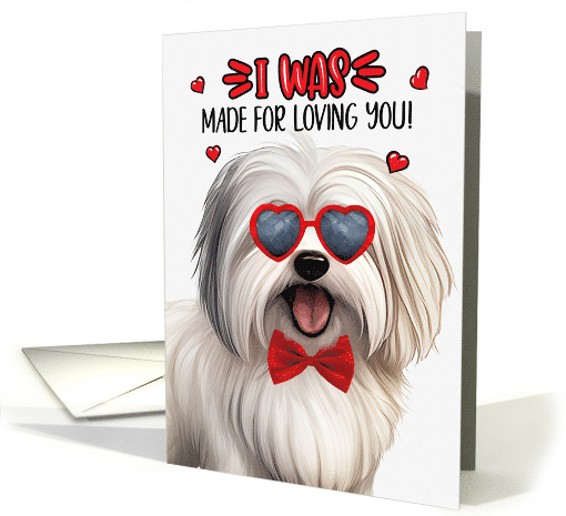 Valentine's Day Coton de Tulear Dog Made for Loving You card (1755398)
