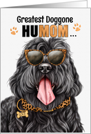Mother’s Day Black Russian Terrier Dog Greatest HuMOM Ever card