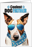 Father’s Day Bull Terrier Dog Coolest Dogfather Ever card