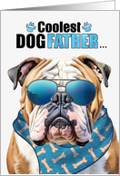 Father’s Day English Bulldog Coolest Dogfather Ever card