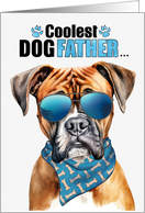 Father’s Day Boxer Dog Coolest Dogfather Ever card