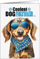 Father’s Day Dachshund Dog Coolest Dogfather Ever card