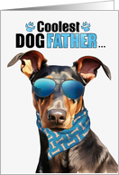 Father’s Day Doberman Pinscher Dog Coolest Dogfather Ever card