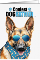 Father’s Day German Shepherd Dog Coolest Dogfather Ever card