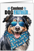 Father’s Day English Shepherd Dog Coolest Dogfather Ever card