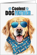 Father’s Day Golden Retriever Dog Coolest Dogfather Ever card