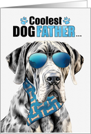 Father’s Day Great Dane Dog Coolest Dogfather Ever card