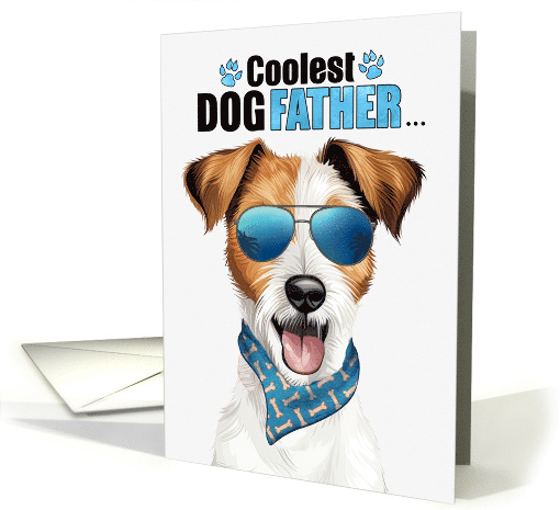 Father's Day Jack Russell Terrier Dog Coolest Dogfather Ever card