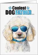 Father’s Day Standard Poodle Dog Coolest Dogfather Ever card
