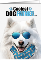 Father’s Day Samoyed Dog Coolest Dogfather Ever card