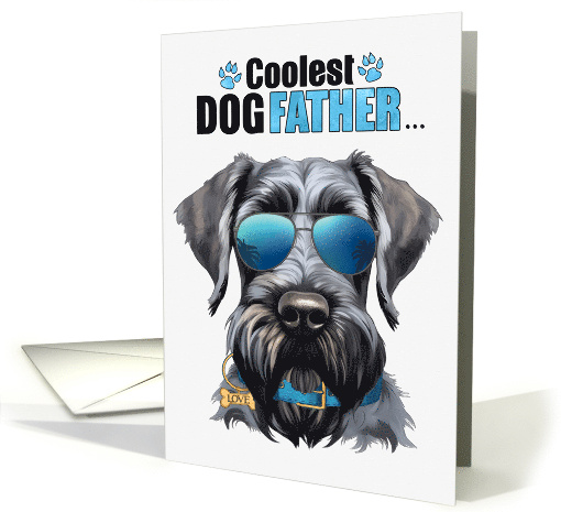 Father's Day Giant Schnauzer Dog Coolest Dogfather Ever card (1762214)
