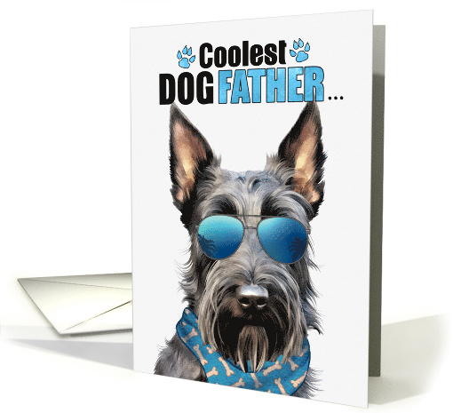 Father's Day Scottish Terrier Dog Coolest Dogfather Ever card
