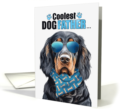 Father's Day Gordon Setter Dog Coolest Dogfather Ever card (1762422)