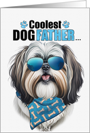 Father’s Day Shih Tzu Dog Coolest Dogfather Ever card