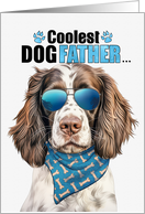 Father’s Day English Springer Dog Coolest Dogfather Ever card