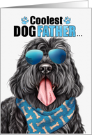 Father’s Day Black Russian Terrier Dog Coolest Dogfather Ever card