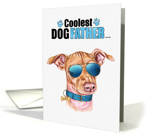 Father's Day Chiweenie Dog Coolest Dogfather Ever card (1763212)