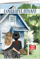 New Home Congratulations Biracial Lesbian Couple card