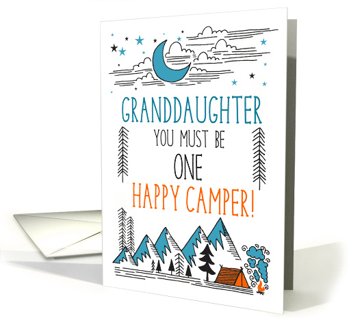 Granddaughter Summer Camp One Happy Camper card (1774678)