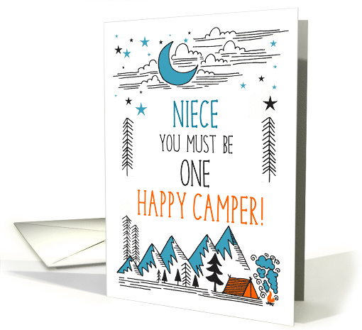 Niece Summer Camp One Happy Camper card (1775134)