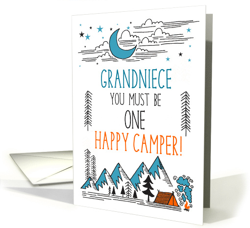 Grandniece Summer Camp One Happy Camper card (1775140)