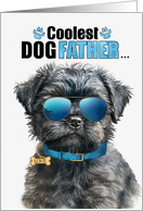 Father’s Day Affenpinscher Dog Coolest Dogfather Ever card