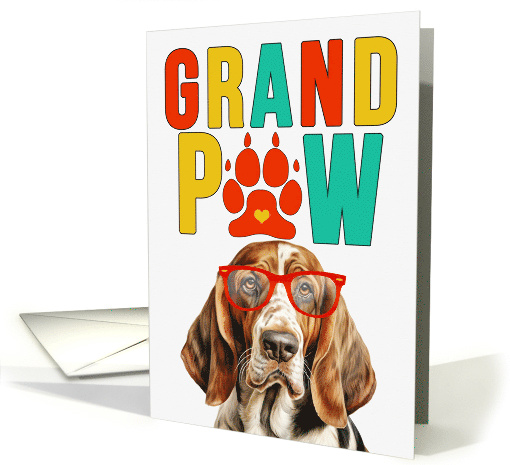 GrandPAW Basset Hound Dog Grandparents Day from Granddog card