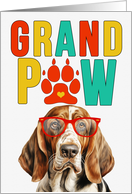 GrandPAW Basset Hound Dog Grandparents Day from Granddog card