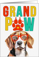GrandPAW Beagle Dog Grandparents Day from Granddog card