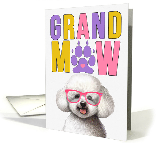 GrandMAW Bichon Frise Dog Grandparents Day from Granddog card