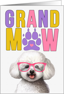 GrandMAW Bichon Frise Dog Grandparents Day from Granddog card