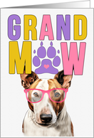 GrandMAW Bull Terrier Dog Grandparents Day from Granddog card