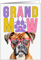 GrandMAW Boxer Dog Grandparents Day from Granddog card