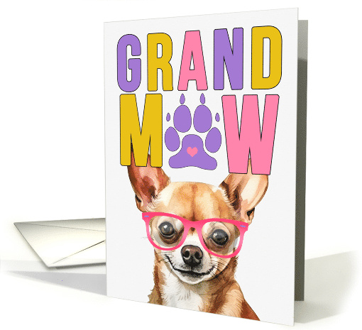 GrandMAW Chihuahua Dog Grandparents Day from Granddog card (1785588)