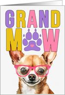 GrandMAW Chihuahua Dog Grandparents Day from Granddog card