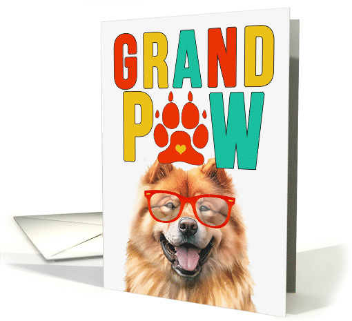 GrandPAW Chow Chow Dog Grandparents Day from Granddog card (1785592)