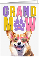 GrandMAW Welsh Corgi Dog Grandparents Day from Granddog card