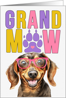 GrandMAW Dachshund Dog Grandparents Day from Granddog card