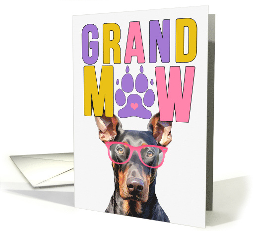 GrandMAW Doberman Dog Grandparents Day from Granddog card (1786102)