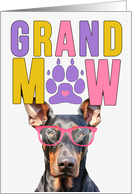 GrandMAW Doberman Dog Grandparents Day from Granddog card
