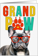 GrandPAW Black French Bulldog Grandparents Day from Granddog card