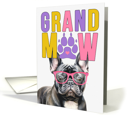 GrandMAW Black French Bulldog Grandparents Day from Granddog card