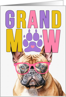 GrandMAW Tan French Bulldog Grandparents Day from Granddog card
